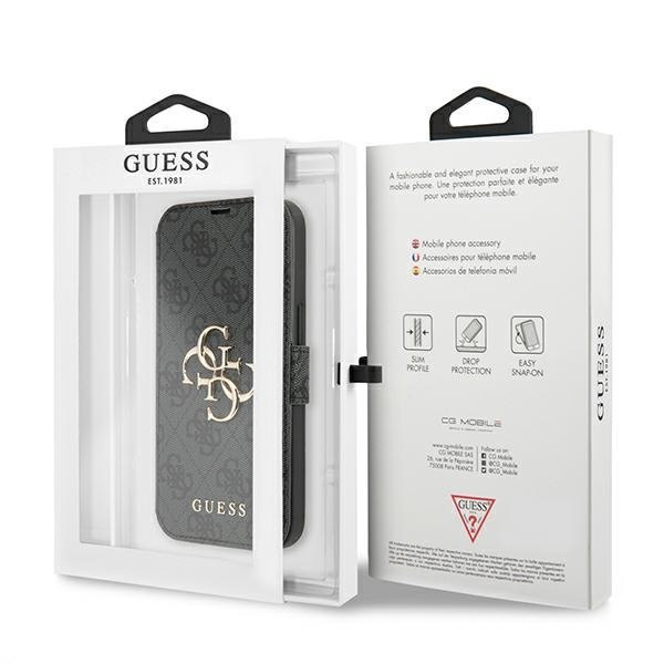 Guess GUBKP13L4GMGGR iPhone 13 Pro / 13 6,1" szary/grey book 4G Big Metal